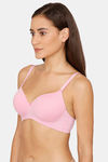 Rosaline Padded Non Wired 3/4th Coverage T-Shirt Bra - Lilac Chiffon — thumbnail 2